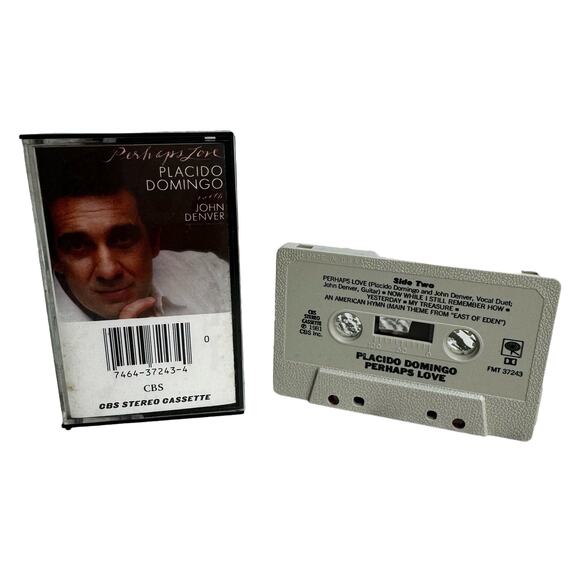 Placido Domingo Perhaps Love John Denver 1981 Cassette Tape CBS FMT 37243 - Picture 1 of 5